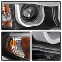 SPYDER Spyder BMW E46 3-Series 02-05 4DR Projector Headlights 1PC 3D Halo Blk PRO-YD-BMWE4602-4D-3DDRL-BK - Lights