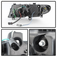 SPYDER Spyder BMW E46 3-Series 02-05 4DR Projector Headlights 1PC 3D Halo Blk PRO-YD-BMWE4602-4D-3DDRL-BK - Lights