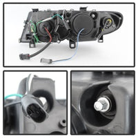 SPYDER Spyder BMW E46 3-Series 02-05 4DR Projector Headlights 1PC 3D Halo Blk PRO-YD-BMWE4602-4D-3DDRL-BK - Lights