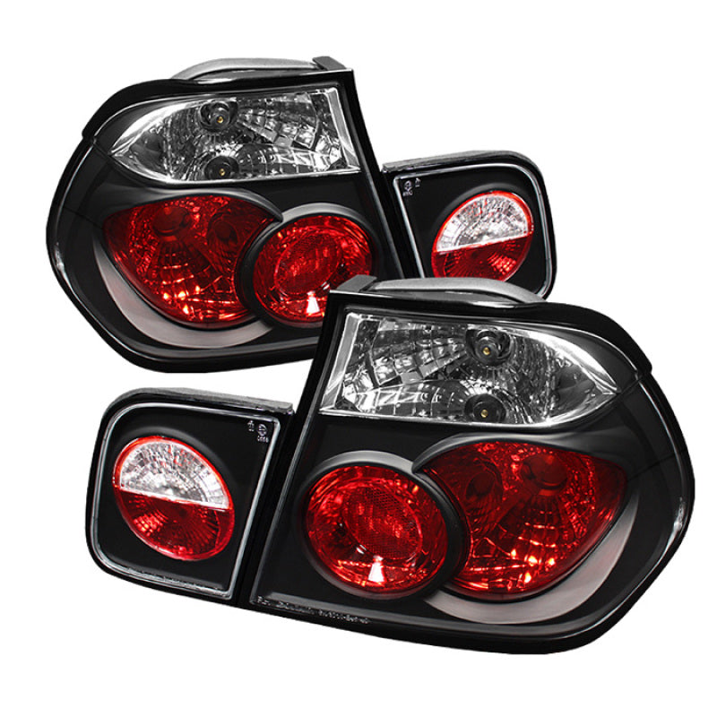 SPYDER Spyder BMW E46 3-Series 99-01 4Dr Euro Style Tail Lights- Black ALT-YD-BE4699-4D-BK - Lights
