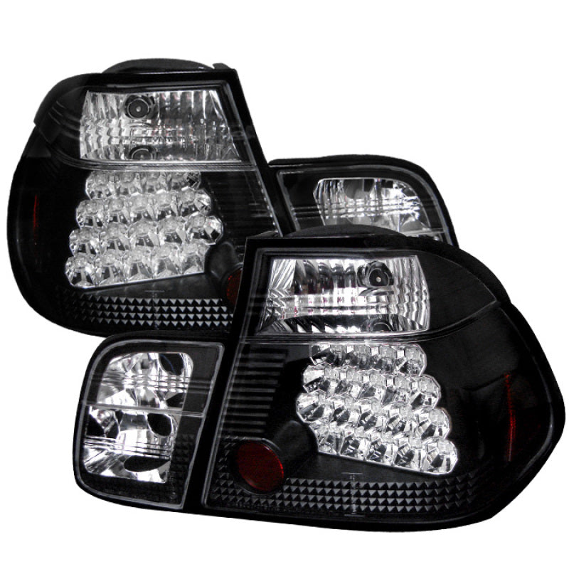 SPYDER Spyder BMW E46 3-Series 99-01 4Dr LED Tail Lights Black ALT-YD-BE4699-4D-LED-BK