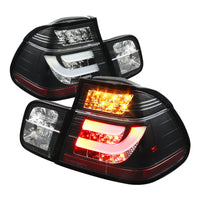 SPYDER Spyder BMW E46 3-Series 99-01 4Dr Light Bar Style LED Tail Lights Black ALT-YD-BE4699-4D-LBLED-BK