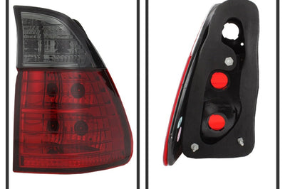 SPYDER Spyder BMW E53 X5 00-06 4PCS Euro Style Tail Lights- Red Smoke ALT-YD-BE5300-RS - Lights