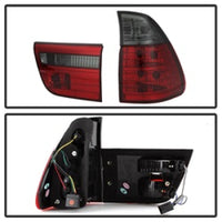 SPYDER Spyder BMW E53 X5 00-06 4PCS Euro Style Tail Lights- Red Smoke ALT-YD-BE5300-RS - Lights
