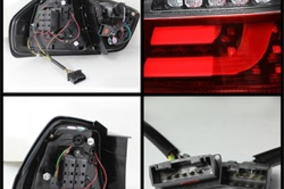 SPYDER Spyder BMW E90 3-Series 06-08 4Dr LED Indicator Tail Lights Blk ALT-YD-BE9006-LBLED-G2-BK