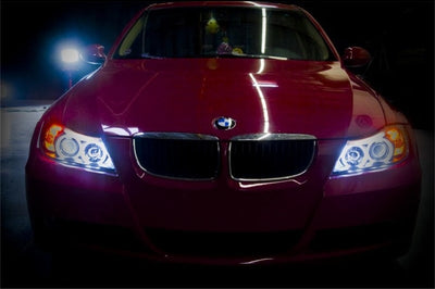 SPYDER Spyder BMW E90 3-Series 06-08 4DR Projector CCFL Halo - Eyebrow Bulb Blk- PRO-YD-BMWE9005-CCFL-BK - Lights