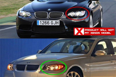 SPYDER Spyder BMW E90 3-Series 06-08 4DR Projector CCFL Halo - Eyebrow Bulb Blk- PRO-YD-BMWE9005-CCFL-BK - Lights