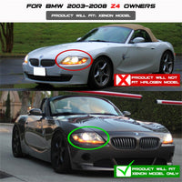 SPYDER Spyder BMW Z4 03-08 Projector Headlights Xenon/HID Model Only - LED Halo Black PRO-YD-BMWZ403-HID-BK - Lights