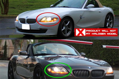 SPYDER Spyder BMW Z4 03-08 Projector Headlights Xenon/HID Model Only - LED Halo Black PRO-YD-BMWZ403-HID-BK - Lights
