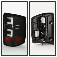 SPYDER Spyder Chevy 1500 14-16 Light Bar LED Tail Lights All Blk ALT-YD-CS14-LBLED-BKV2