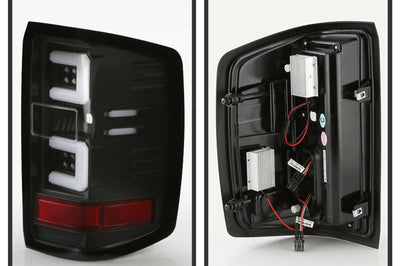 SPYDER Spyder Chevy 1500 14-16 Light Bar LED Tail Lights All Blk ALT-YD-CS14-LBLED-BKV2