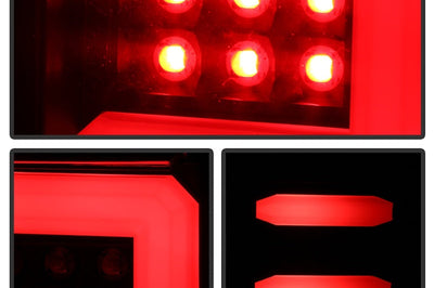 SPYDER Spyder Chevy 1500 14-16 Light Bar LED Tail Lights All Blk ALT-YD-CS14-LBLED-BKV2