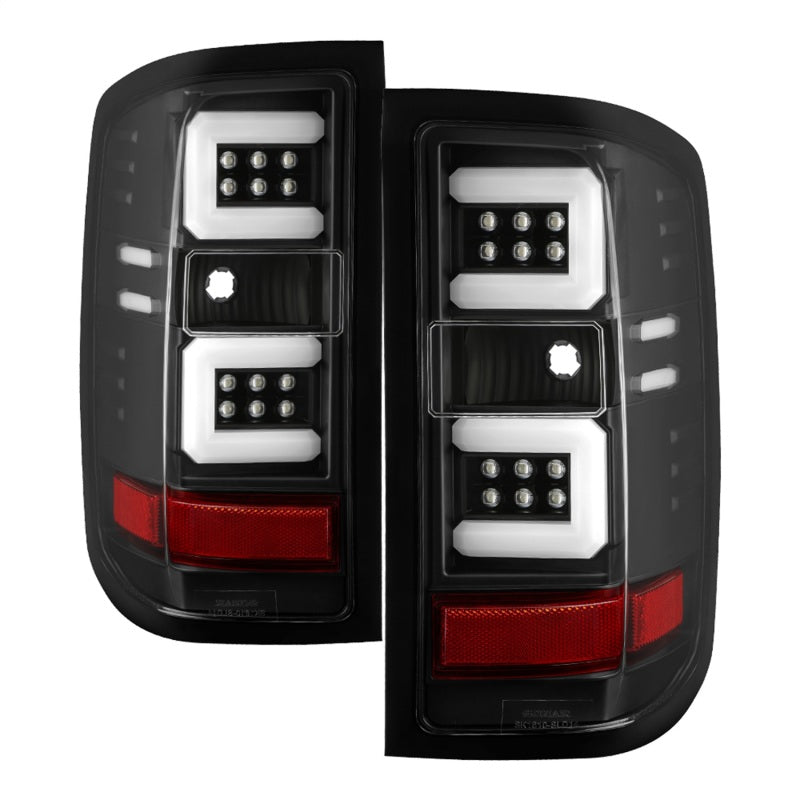 SPYDER Spyder Chevy 1500 14-16 Light Bar LED Tail Lights All Blk ALT-YD-CS14-LBLED-BKV2