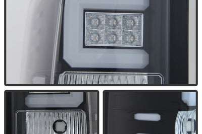 SPYDER Spyder Chevy 1500 14-16 Light Bar LED Tail Lights Blk ALT-YD-CS14-LBLED-BK