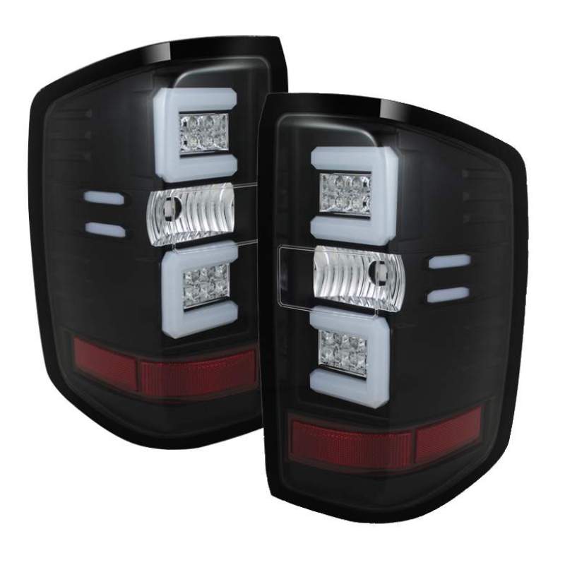 SPYDER Spyder Chevy 1500 14-16 Light Bar LED Tail Lights Blk ALT-YD-CS14-LBLED-BK