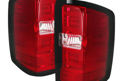 SPYDER Spyder Chevy 1500 14-16 Light Bar LED Tail Lights Red Clear ALT-YD-CS14-LBLED-RC