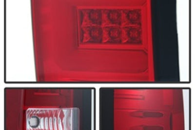 SPYDER Spyder Chevy 1500 14-16 Light Bar LED Tail Lights Red Clear ALT-YD-CS14-LBLED-RC