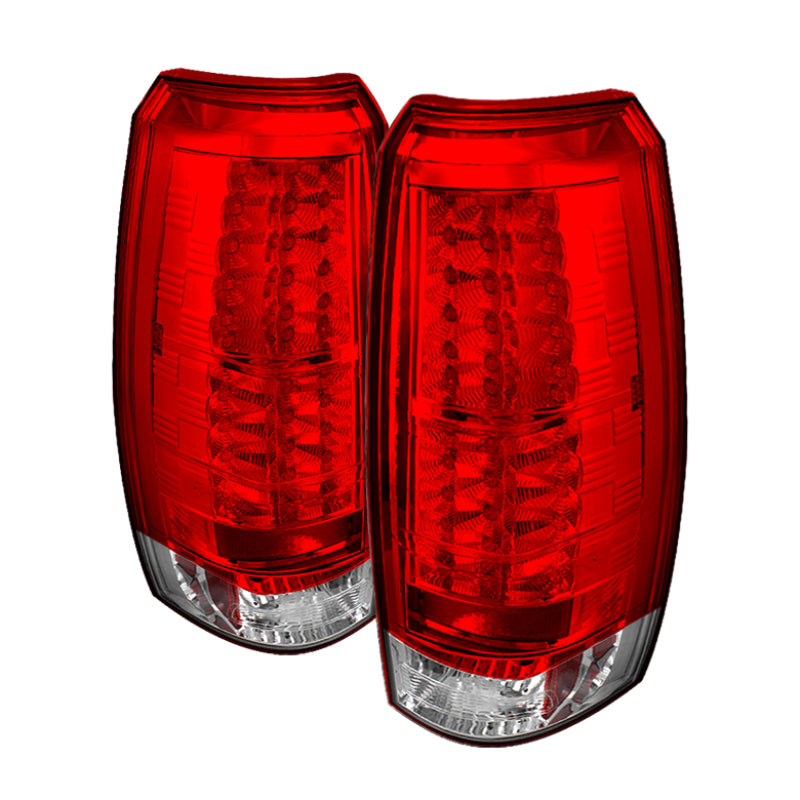 SPYDER Spyder Chevy Avalanche 07-13 LED Tail Lights Red Clear ALT-YD-CAV07-LED-RC