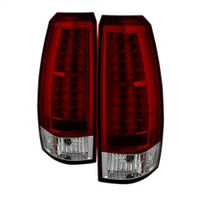 SPYDER Spyder Chevy Avalanche 07-13 LED Tail Lights Red Clear ALT-YD-CAV07-LED-RC