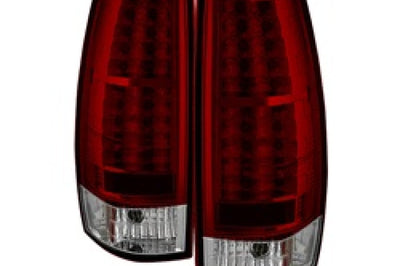 SPYDER Spyder Chevy Avalanche 07-13 LED Tail Lights Red Clear ALT-YD-CAV07-LED-RC