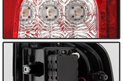 SPYDER Spyder Chevy Colorado 2015-2017 Light Bar LED Tail Lights - Red Clear ALT-YD-CCO15-LED-RC