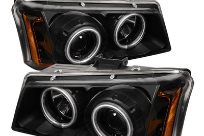 SPYDER Spyder Chevy Silverado 1500 03-06 Projector HeadlightsCCFLHalo LED Blk High H1 PRO-YD-CS03-CCFL-BK - Lights