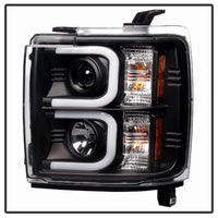SPYDER Spyder Chevy Silverado 2014-16 2500 HD Projector Headlights Light Bar DRL Blk PRO-YD-CSHD14-LBDRL-BK - Lights