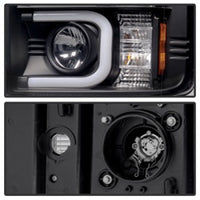 SPYDER Spyder Chevy Silverado 2014-16 2500 HD Projector Headlights Light Bar DRL Blk PRO-YD-CSHD14-LBDRL-BK - Lights