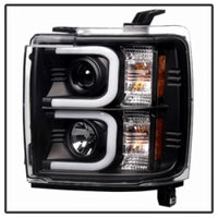 SPYDER Spyder Chevy Silverado 2014-16 2500 HD Projector Headlights Light Bar DRL Blk PRO-YD-CSHD14-LBDRL-BK - Lights