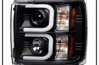 SPYDER Spyder Chevy Silverado 2014-16 2500 HD Projector Headlights Light Bar DRL Blk PRO-YD-CSHD14-LBDRL-BK - Lights