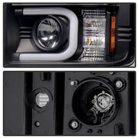 SPYDER Spyder Chevy Silverado 2014-16 2500 HD Projector Headlights Light Bar DRL Blk PRO-YD-CSHD14-LBDRL-BK - Lights
