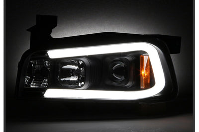 SPYDER Spyder Dodge Charger 06-10 Projector Headlights - LED Light Bar - Black PRO-YD-DCH05V2-LB-BK - Lights