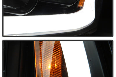 SPYDER Spyder Dodge Charger 06-10 Projector Headlights - LED Light Bar - Black PRO-YD-DCH05V2-LB-BK - Lights
