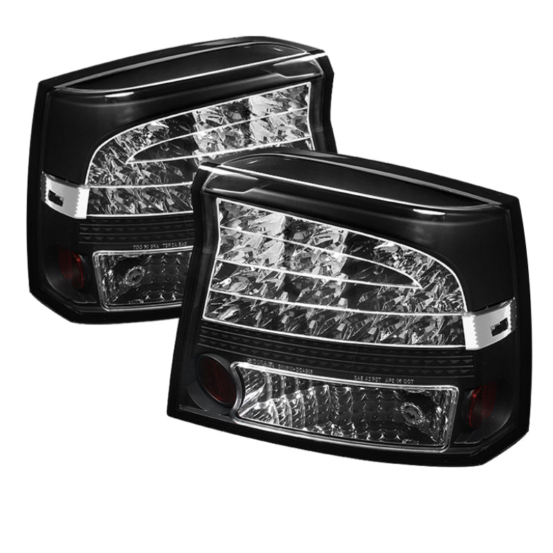 SPYDER Spyder Dodge Charger 09-10 LED Tail Lights Black ALT-YD-DCH09-LED-BK