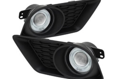 SPYDER Spyder Dodge Charger 2011-2014 Halo Projector Fog Lights w/Switch Clear FL-P-DCH2011-C