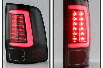 SPYDER Spyder Dodge Ram 09-18 LED Tail Lights - All Black ALT-YD-DRAM09V2-LED-BKV2 (Incandescent Only)