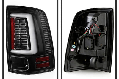 SPYDER Spyder Dodge Ram 09-18 LED Tail Lights - All Black ALT-YD-DRAM09V2-LED-BKV2 (Incandescent Only)