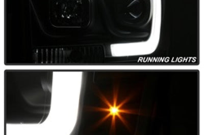 SPYDER Spyder Dodge Ram 1500 06-08 V2 Projector Headlights - Light Bar DRL - Black (PRO-YD-DR06V2-LB-BK) - Lights