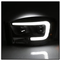 SPYDER Spyder Dodge Ram 1500 06-08 V2 Projector Headlights - Light Bar DRL - Black (PRO-YD-DR06V2-LB-BK) - Lights