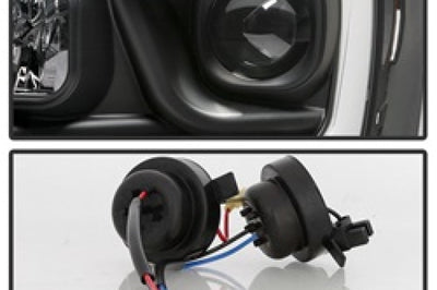 SPYDER Spyder Dodge Ram 1500 06-08 V2 Projector Headlights - Light Bar DRL - Black (PRO-YD-DR06V2-LB-BK) - Lights