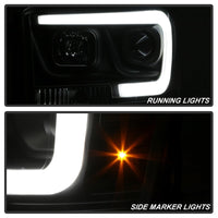 SPYDER Spyder Dodge Ram 1500 06-08 V2 Projector Headlights - Light Bar DRL - Black (PRO-YD-DR06V2-LB-BK) - Lights