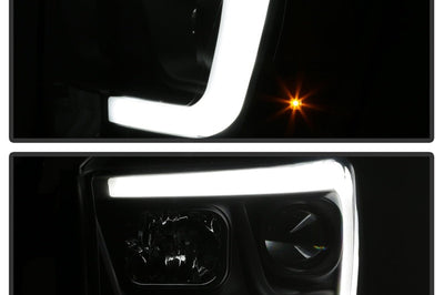 SPYDER Spyder Dodge Ram 1500 06-08 V2 Projector Headlights - Light Bar DRL - Black (PRO-YD-DR06V2-LB-BK) - Lights