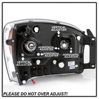 SPYDER Spyder Dodge Ram 1500 06-08 V2 Projector Headlights - Light Bar DRL - Black (PRO-YD-DR06V2-LB-BK) - Lights