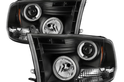 SPYDER Spyder Dodge Ram 1500 09-14 Projector Headlights Halogen- CCFL Halo LED - Blk PRO-YD-DR09-CCFL-BK - Lights