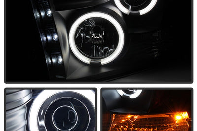 SPYDER Spyder Dodge Ram 1500 09-14 Projector Headlights Halogen- CCFL Halo LED - Blk PRO-YD-DR09-CCFL-BK - Lights