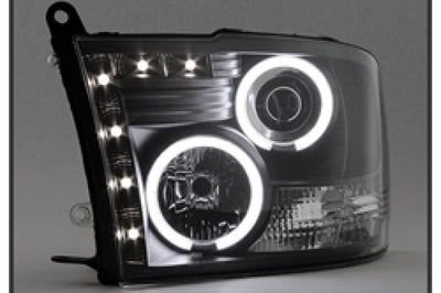 SPYDER Spyder Dodge Ram 1500 09-14 Projector Headlights Halogen- CCFL Halo LED - Blk PRO-YD-DR09-CCFL-BK - Lights