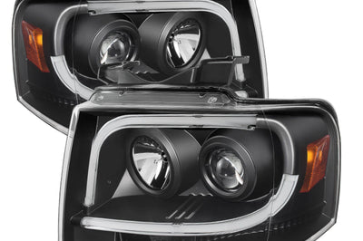 SPYDER Spyder Ford Expedition 07-13 Projector Headlights Light Tube DRL Blk PRO-YD-FE07-LTDRL-BK - Lights