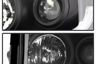 SPYDER Spyder Ford Expedition 07-13 Projector Headlights Light Tube DRL Blk PRO-YD-FE07-LTDRL-BK - Lights