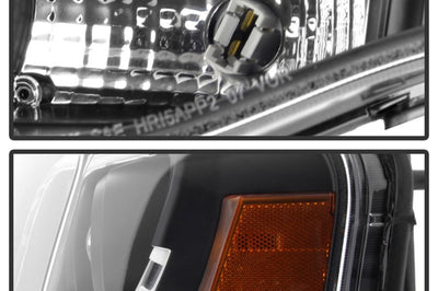 SPYDER Spyder Ford Expedition 07-13 Projector Headlights Light Tube DRL Blk PRO-YD-FE07-LTDRL-BK - Lights