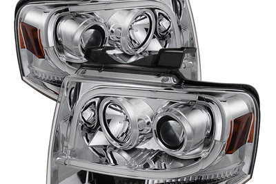 SPYDER Spyder Ford Expedition 07-13 Projector Headlights Light Tube DRL Chrm PRO-YD-FE07-LTDRL-C - Lights